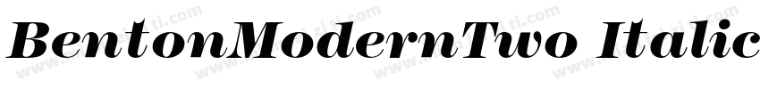 BentonModernTwo Italic字体转换